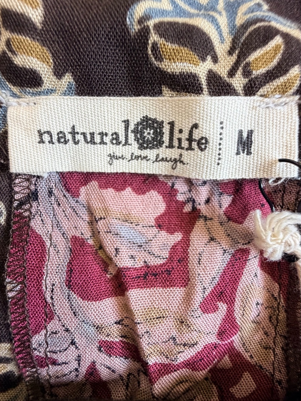 Natural Life Mix It Up Boheimian Patch Work Maxi Skirt Size M NWT - Picture 5 of 7